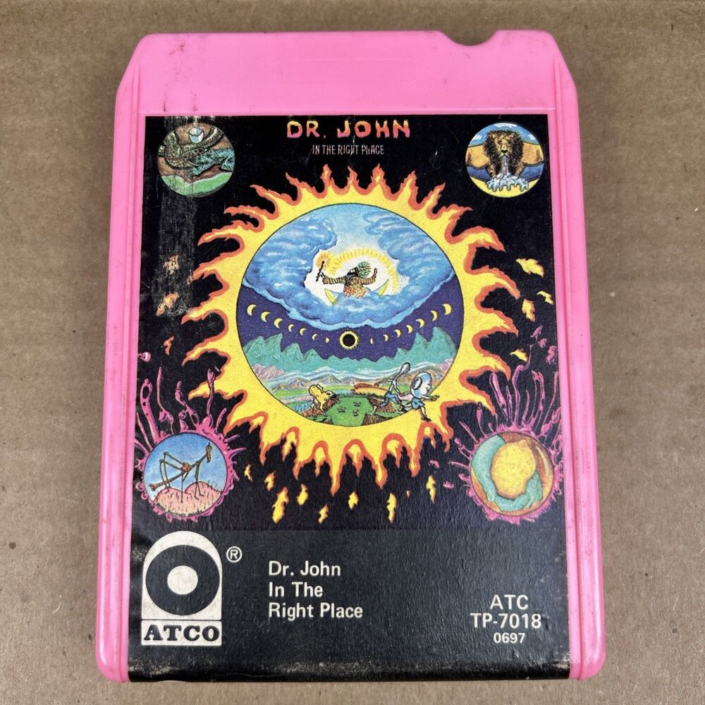 Dr John In The Right Place 8-Track Cartridge ATCO Records TP-7018 Album